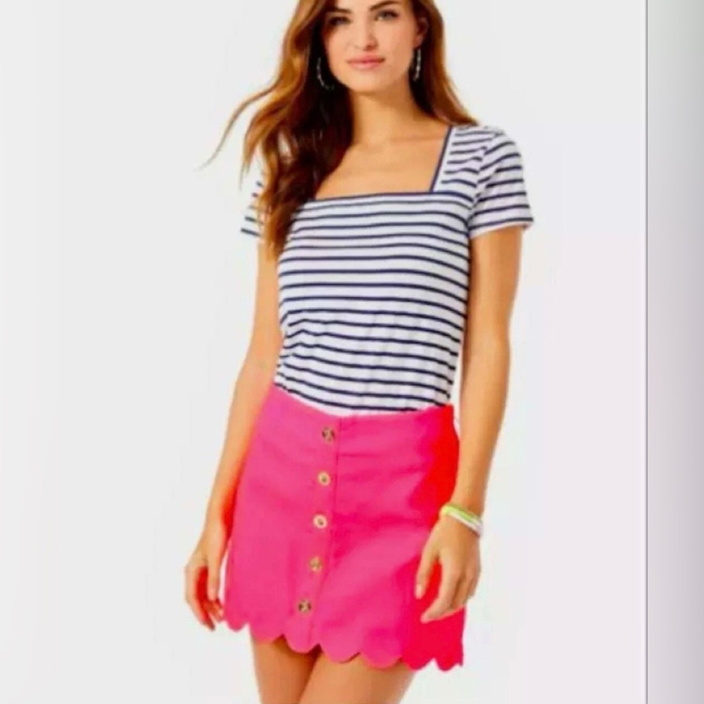 Lilly Pulitzer Kaylie Scalloped Skort-Size 12-BNWT